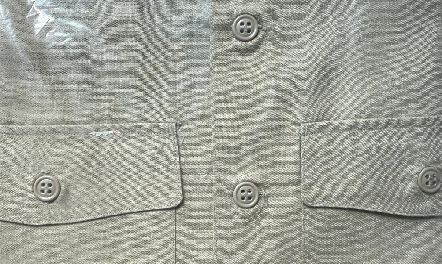 Original Rare US Air Force Men's Uniform Shirt Tan Shade 1505 Collar 15.5" NIP