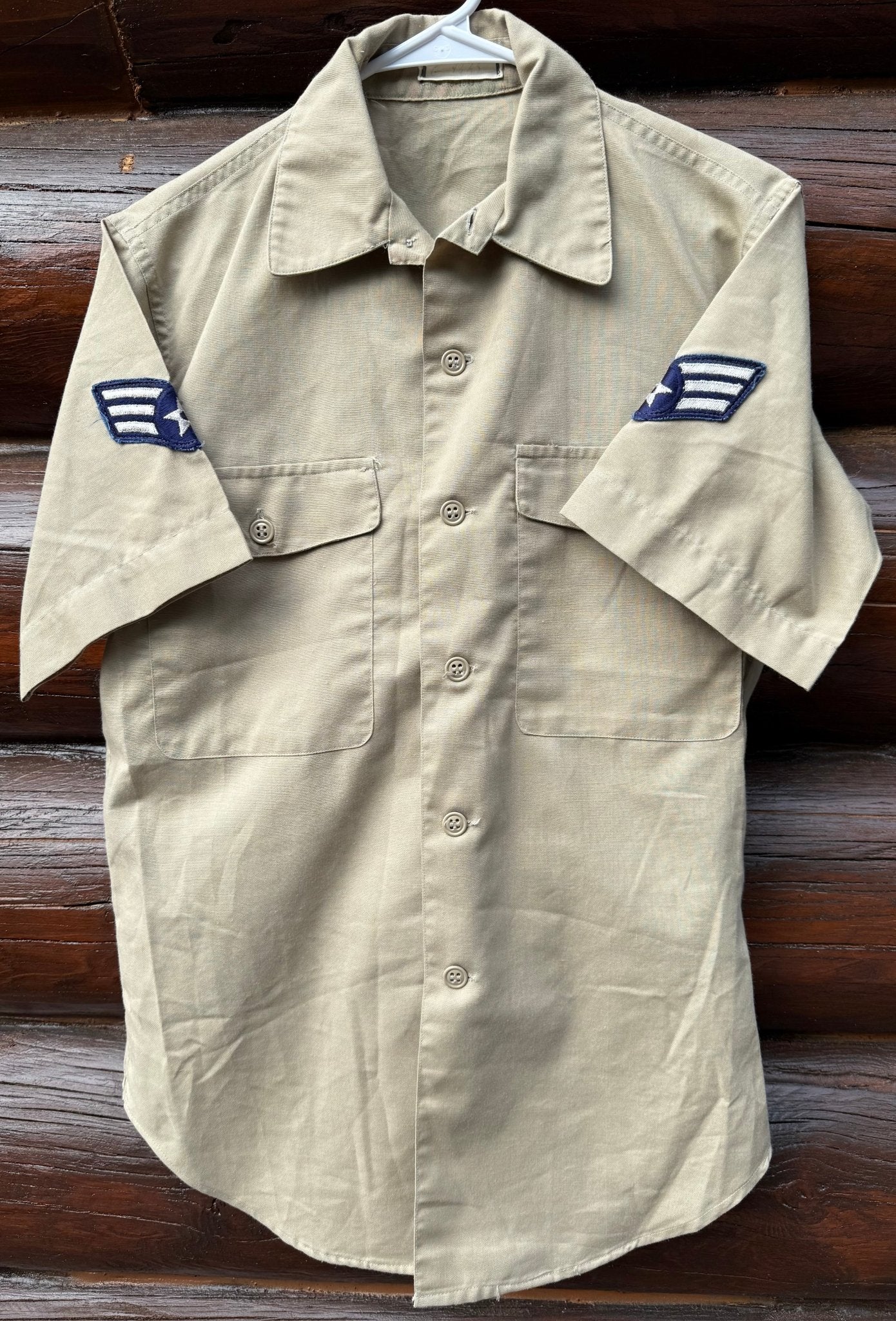 USAF Tan Shade 1505 S/S shirt & Trousers 1950's Medium - Bateleur Militaria
