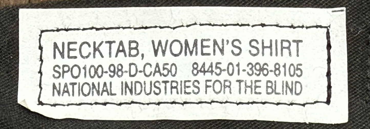 US Army/Navy Woman's Dress Uniform Shirt Necktab - Bateleur Militaria