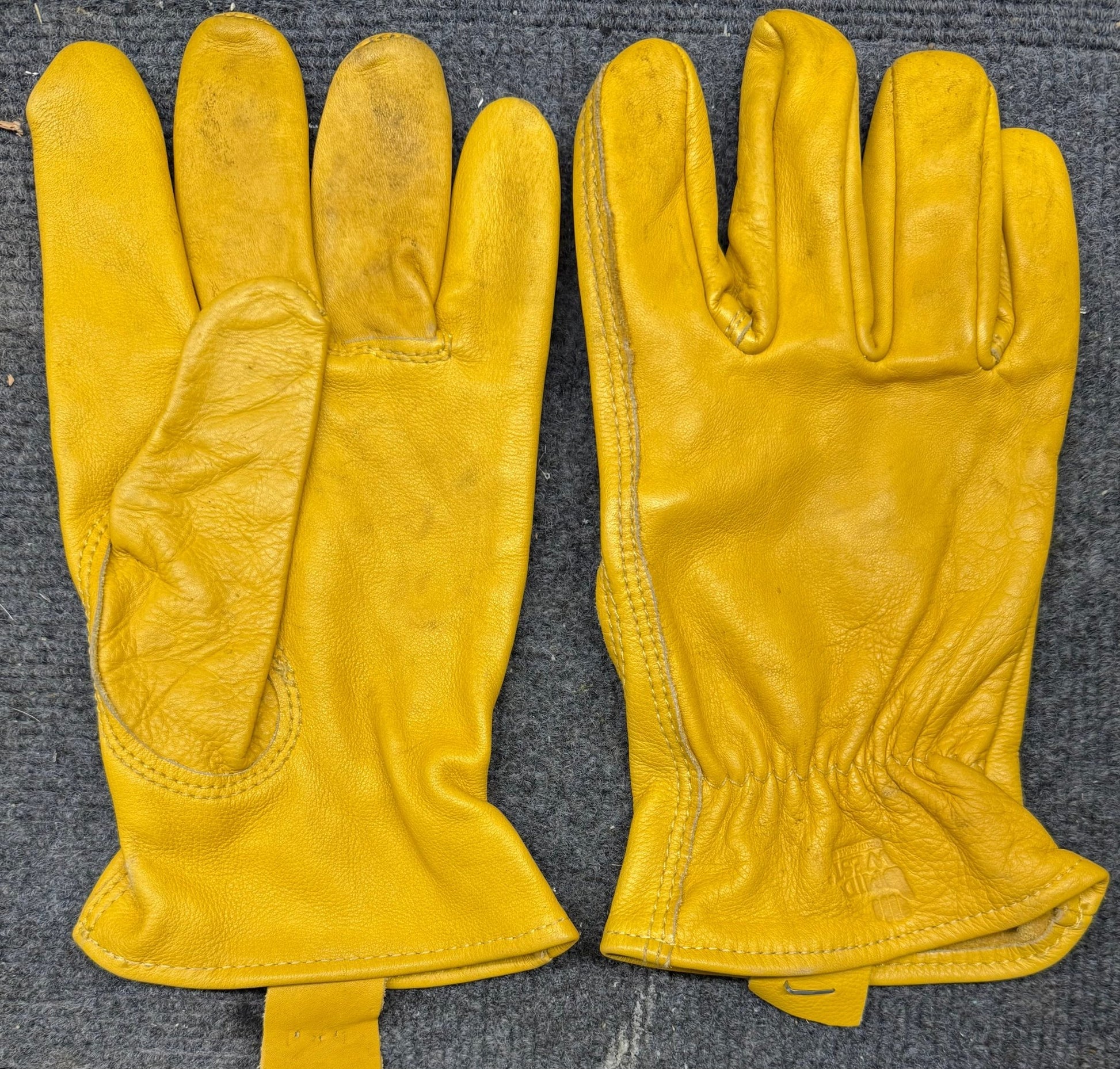 Midwest Cow Hide Work Gloves Mint XL - Bateleur Militaria