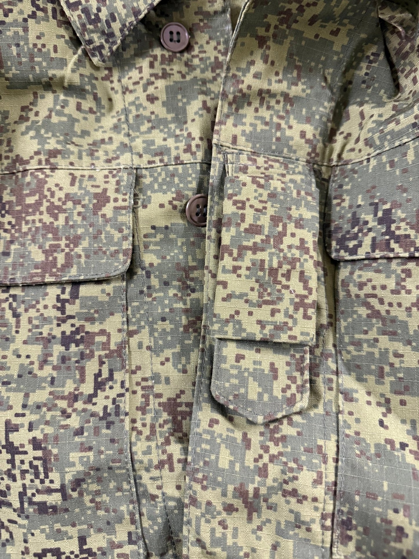 Russian Army Zifra EMR Pixelated Camo Combat Coat Digital Mint Large - Bateleur Militaria