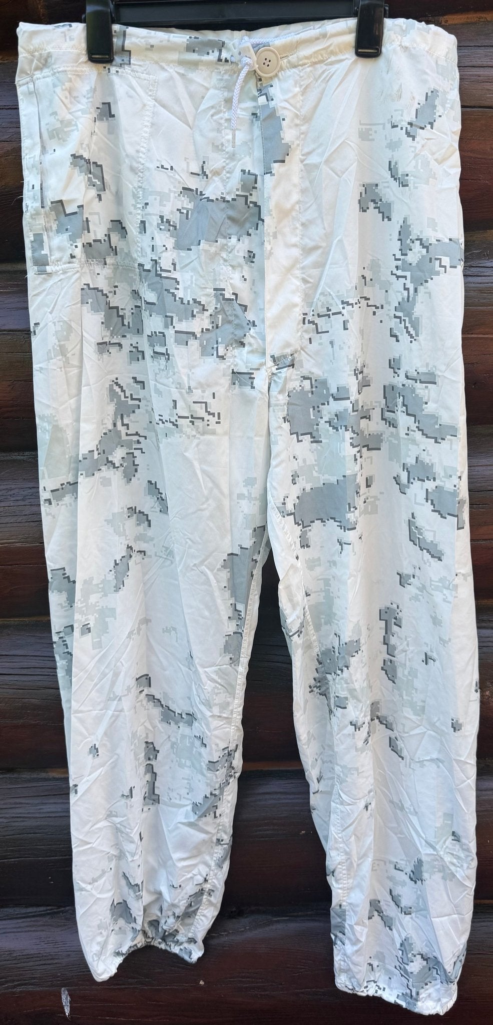 USMC Snow MARPAT Camouflage Trousers Pants Over White Medium Long Excellent - Bateleur Militaria