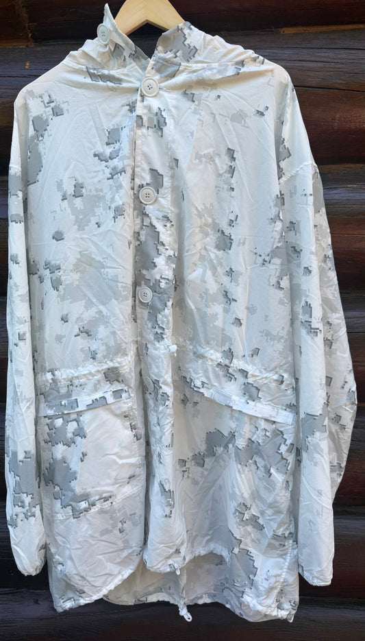 USMC Snow MARPAT Camouflage Parka Medium Regular Over - whites Excellent - Bateleur Militaria