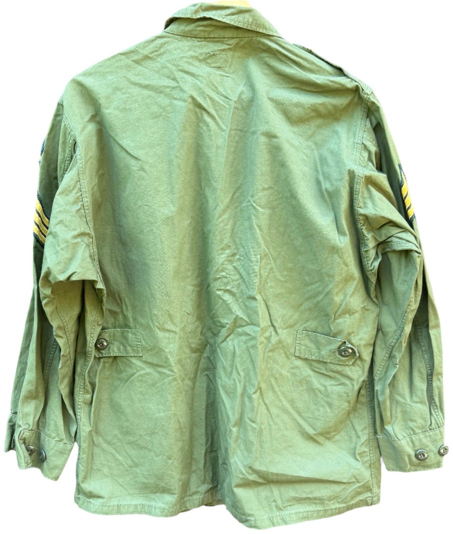 Vietnam 1st Pattern OG - 107 Combat Jungle Jacket Poplin Cotton with Exposed Buttons M/S - Bateleur Militaria