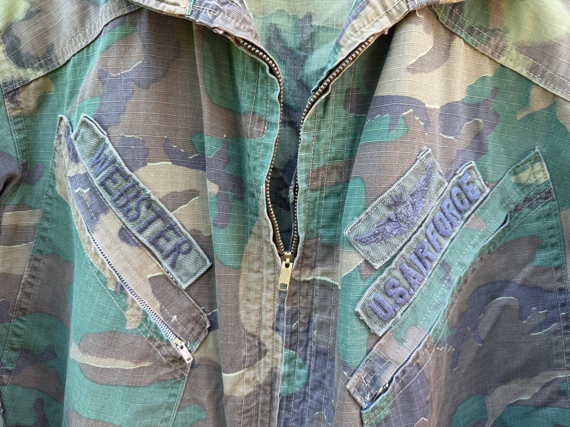 US Vietnam ERDL Flight Suit Named & Badged Size S/M - Bateleur Militaria
