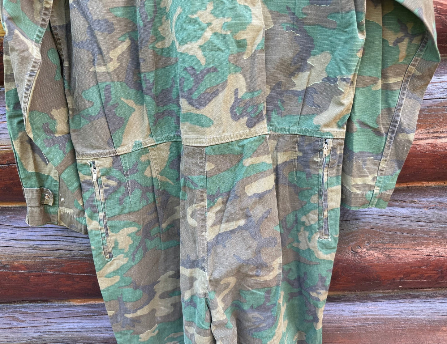 US Vietnam ERDL Flight Suit Named & Badged Size S/M - Bateleur Militaria