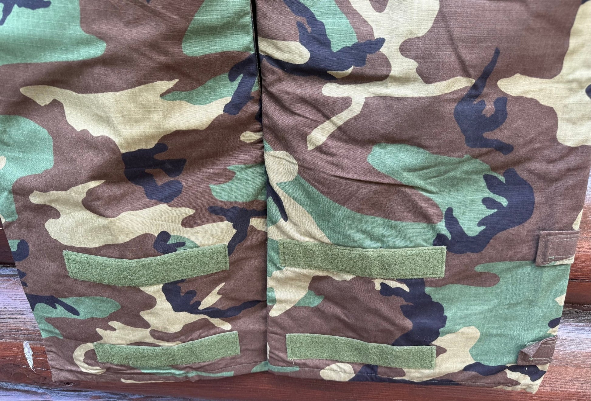 U.S. Military Biological & Chemical Protective Suit Trousers Bib Woodland Camo Medium - Bateleur Militaria