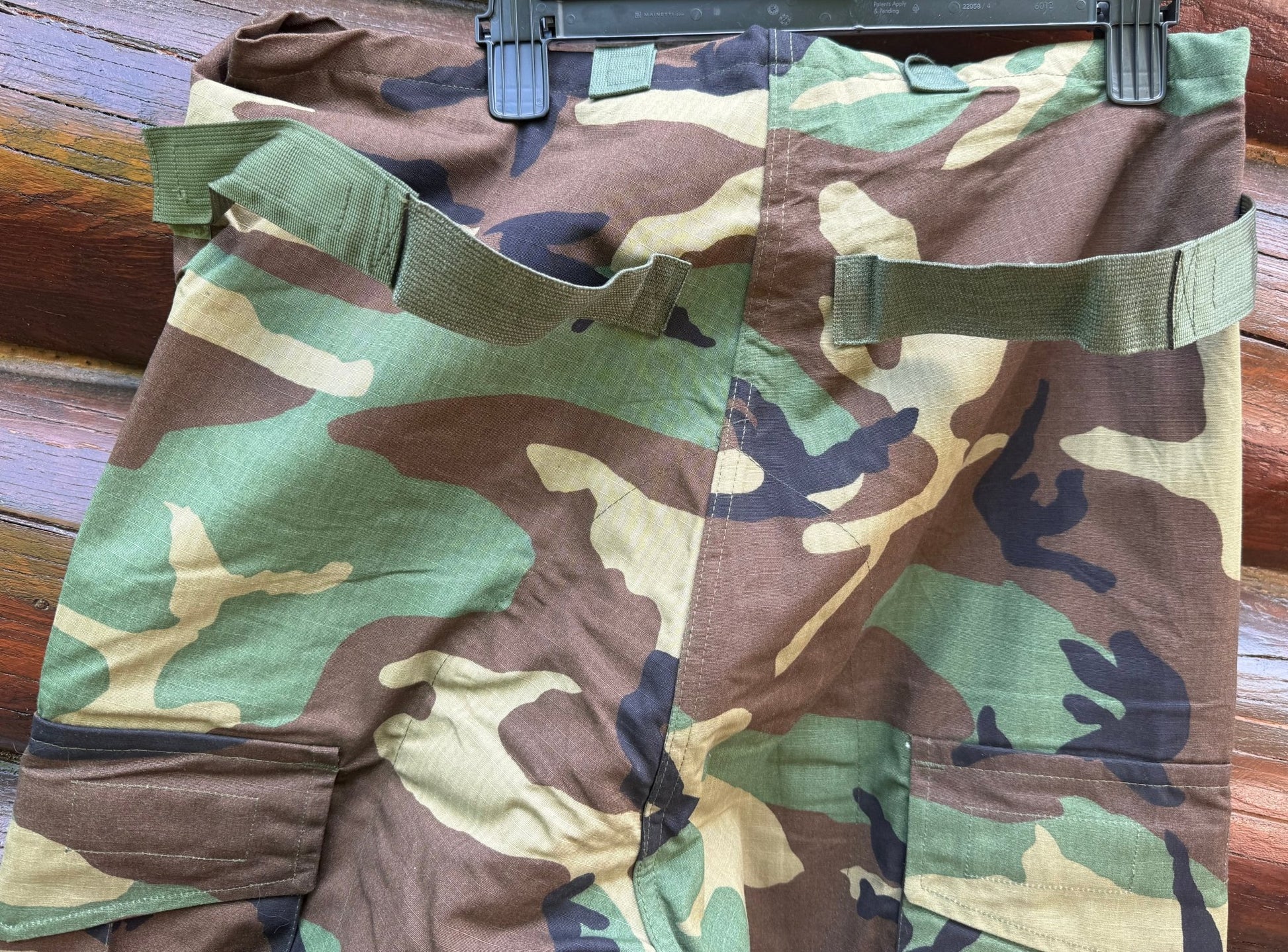 U.S. Military Biological & Chemical Protective Suit Trousers Bib Woodland Camo Medium - Bateleur Militaria