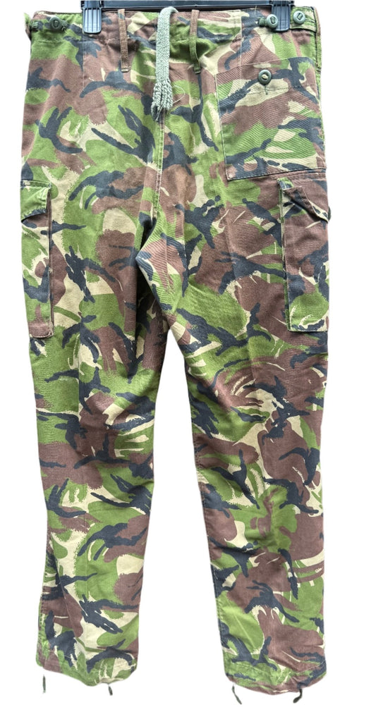Vintage British Military Pants Adult 85/88/104 Temperate Camo Combat Trousers 34" - Bateleur Militaria