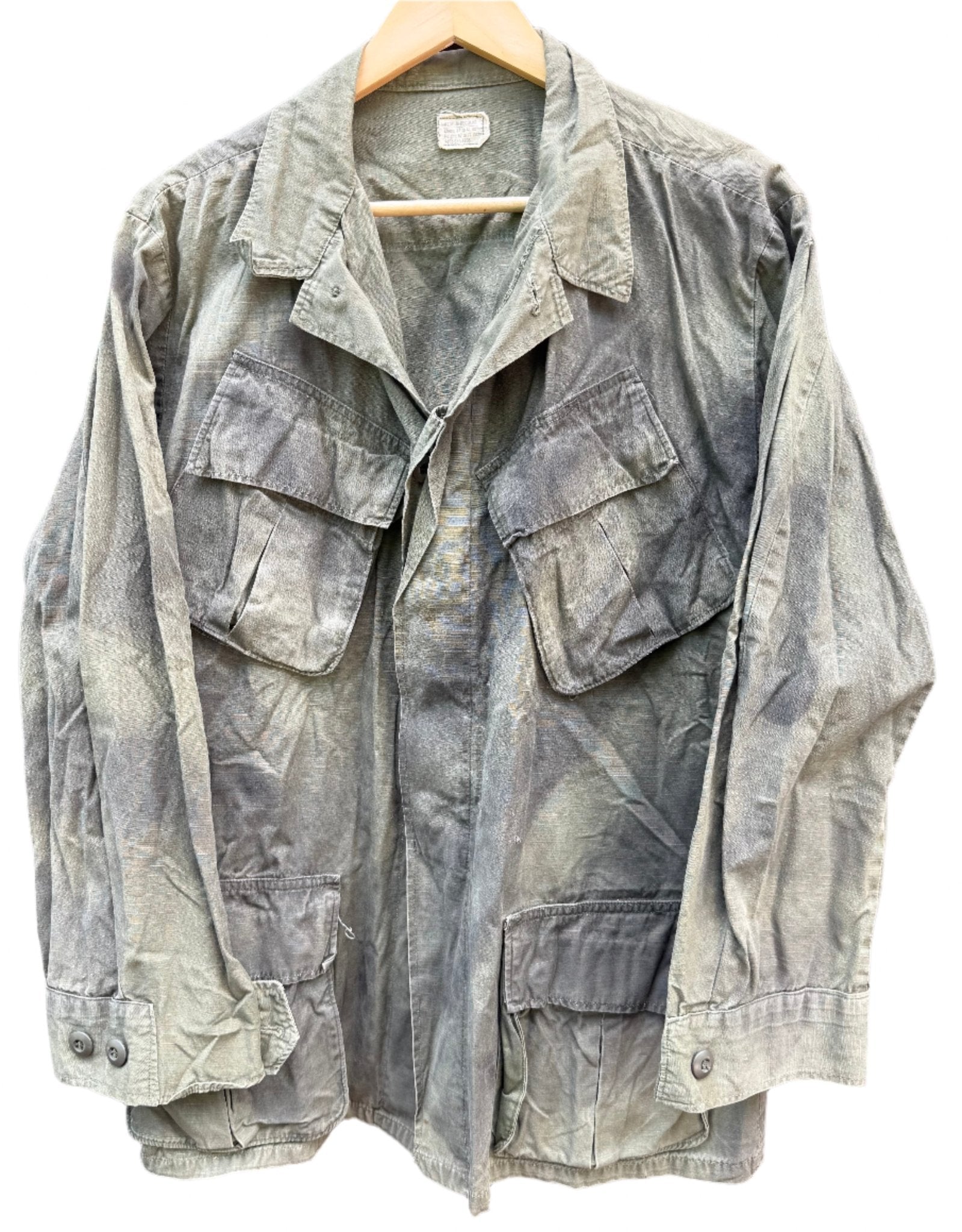 US Vietnam OG - 107 Spray Painted Camo Coat Medium - Bateleur Militaria
