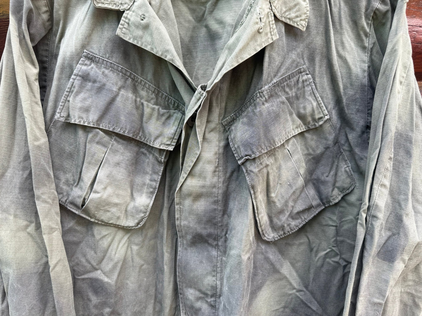 US Vietnam OG - 107 Spray Painted Camo Coat Medium - Bateleur Militaria