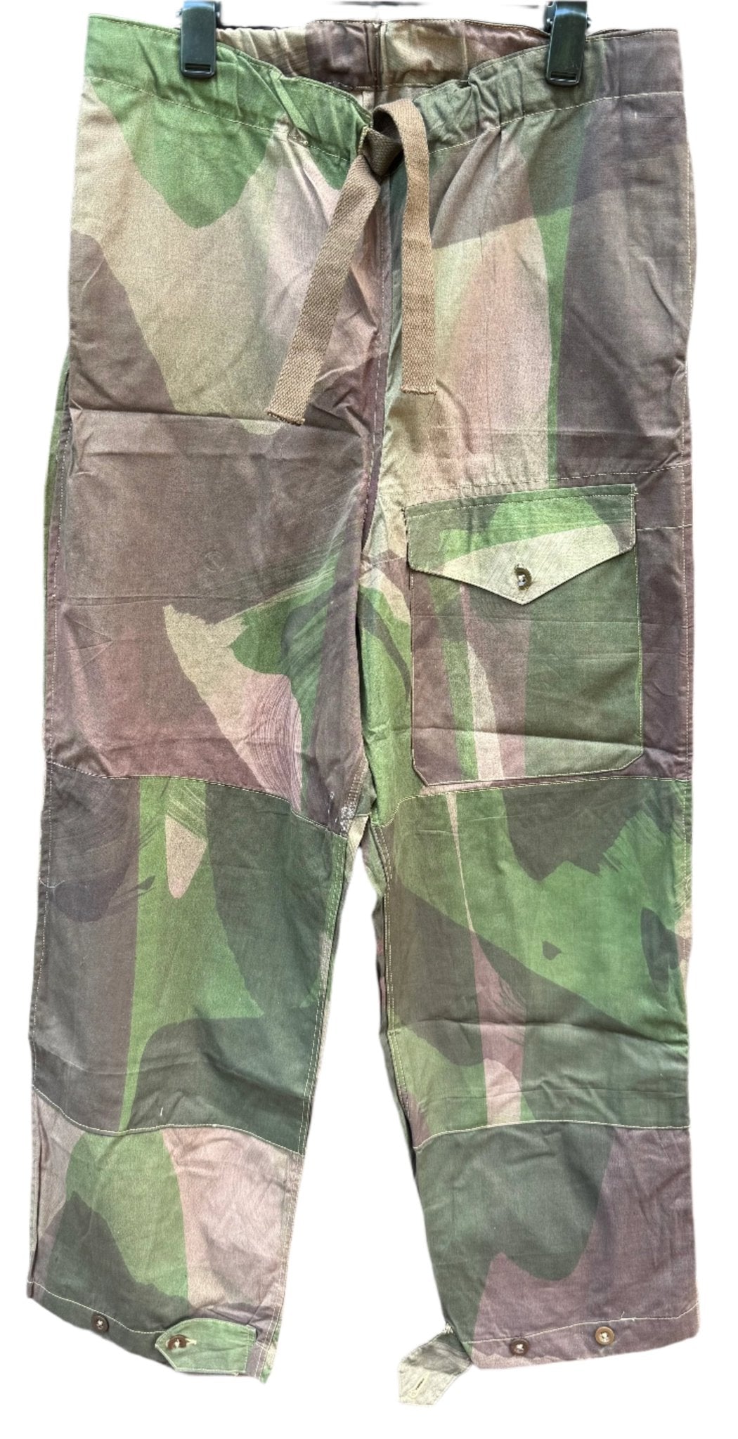 Original WW2 British Army Camouflage Windproof Trousers 1943 Brush stroke Size No1