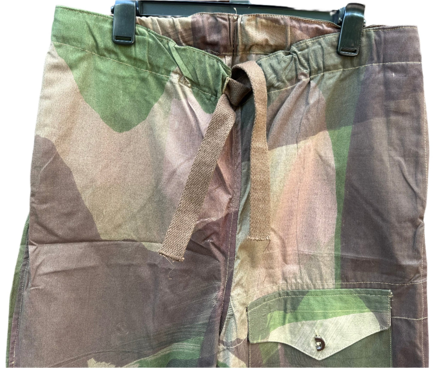 Original WW2 British Army Camouflage Windproof Trousers 1943 Brush stroke Size No1