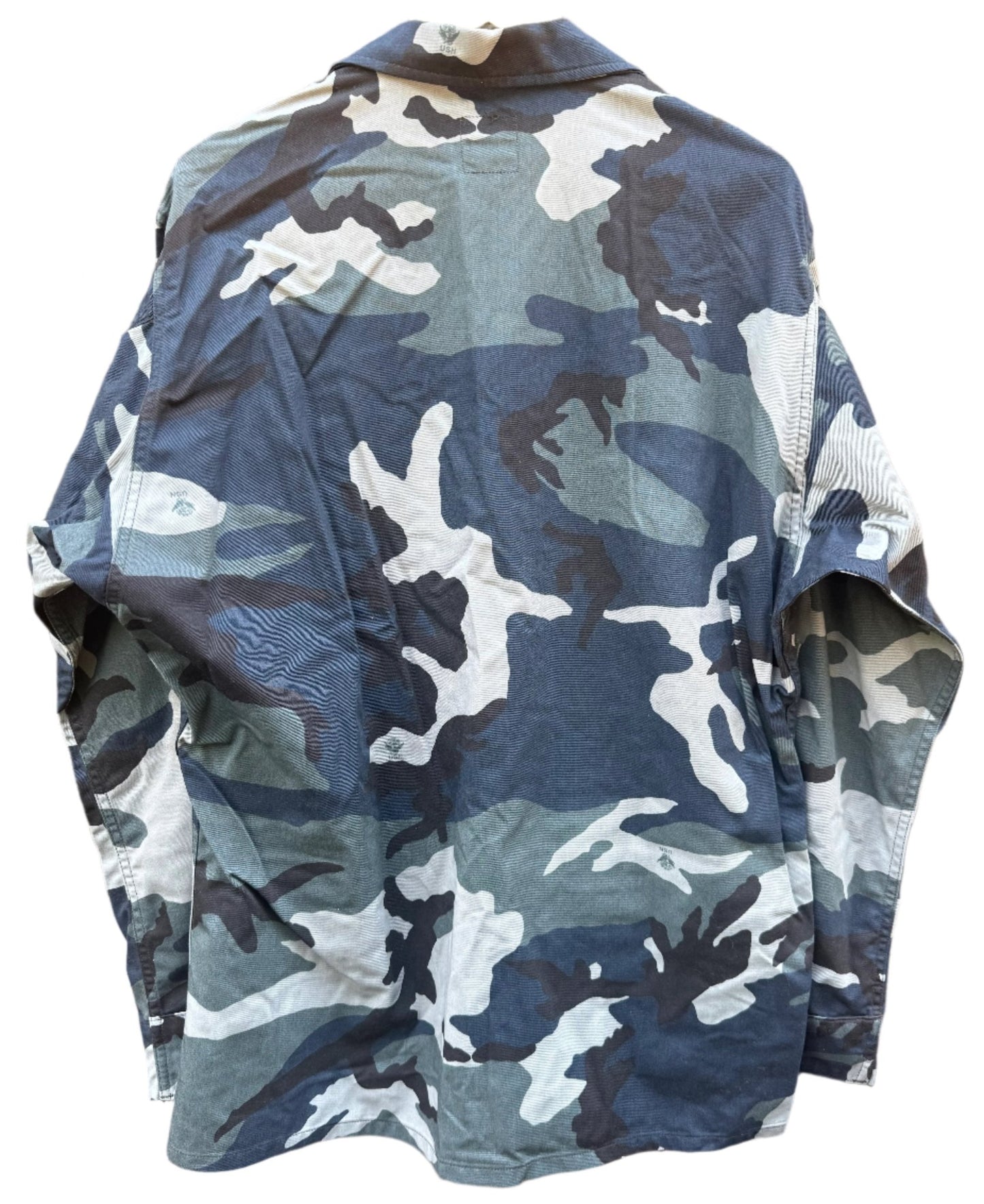 US Navy Experimental Work Uniform Woodland Pattern C Coat Large - Bateleur Militaria
