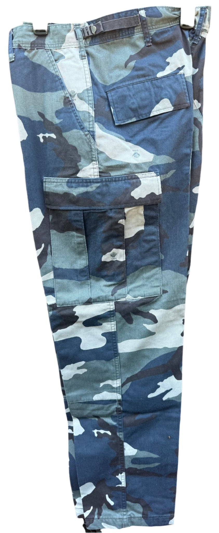 US Navy Experimental Work Uniform Woodland Pattern C Trousers Large - Bateleur Militaria
