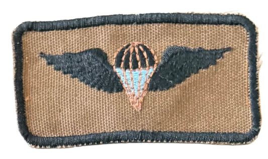 South West Africa (SWATF) Parachute Jump Wings Brown Chute Lines Only Variant - Bateleur Militaria
