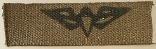 South West Africa (SWATF) 2nd Issue Parachute Jump Wings Black Embroidered on Nutria (Copy) - Bateleur Militaria