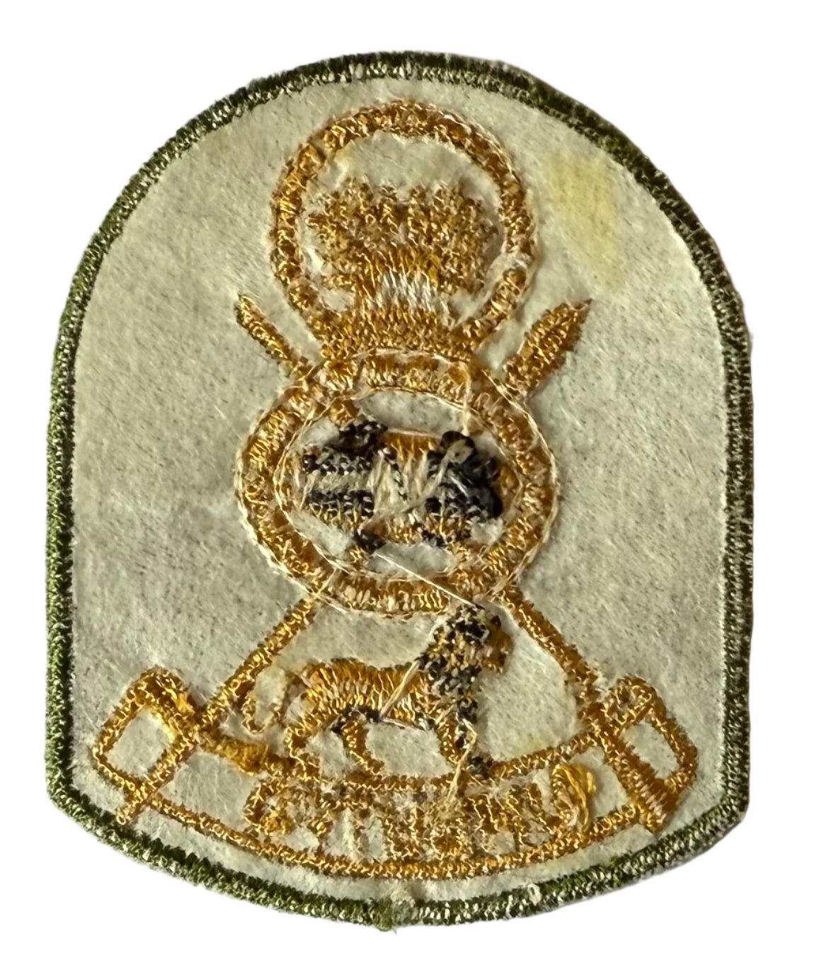 Swaziland Defense Force Beret Badge on Camo - Bateleur Militaria