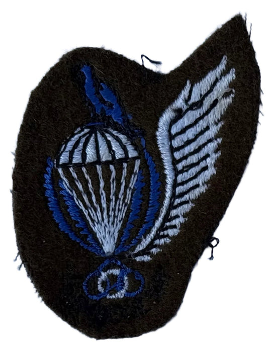 Ciskei Army Parachute Jump Instructor Wings Light Blue Bird, Wreaths & Circles White Chute & Wings on Nutria