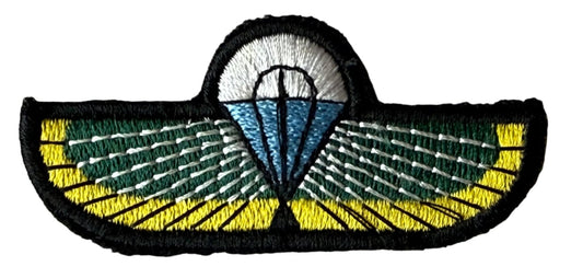 Ciskei Special Forces Parachute Wing White Canopy Blue Behind Green & Yellow Wings