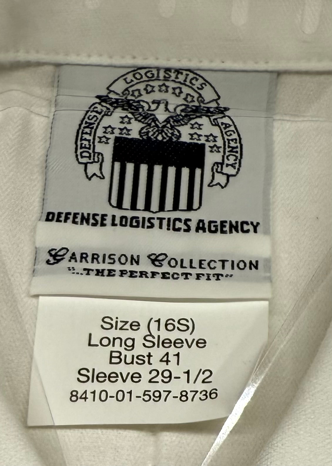 US Army Woman's White L/S ASU Dress Shirt Size 16S - Bateleur Militaria