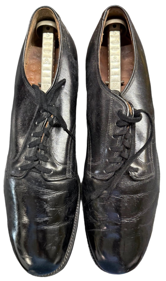 USAF Vintage Black Dress Shoes w Stiffener Size 10 1/2 A - Bateleur Militaria