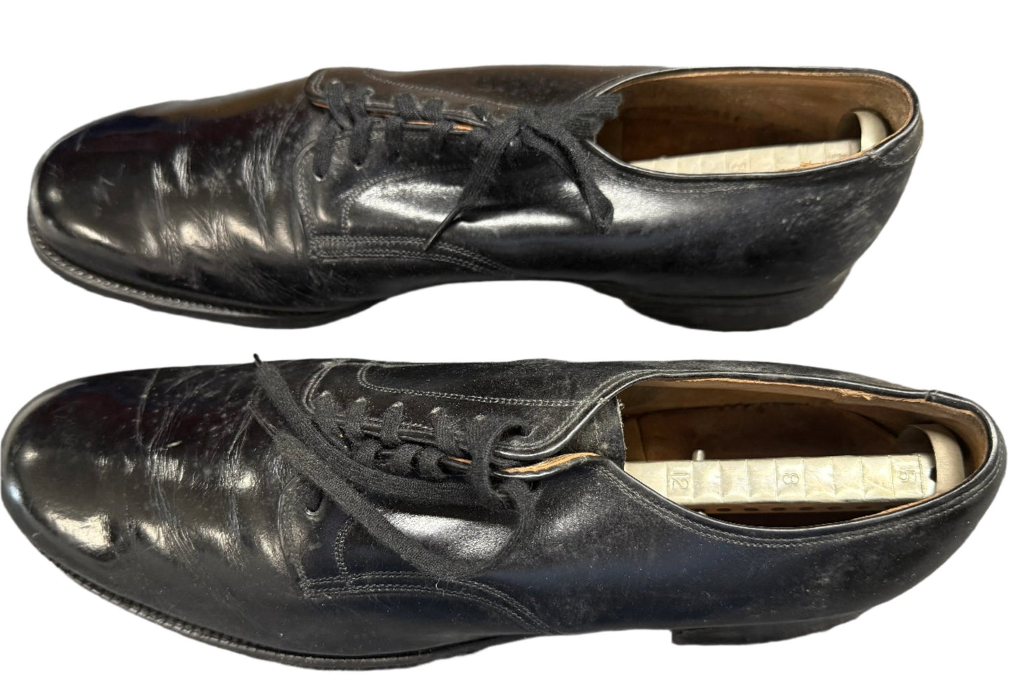 USAF Vintage Black Dress Shoes w Stiffener Size 10 1/2 A - Bateleur Militaria