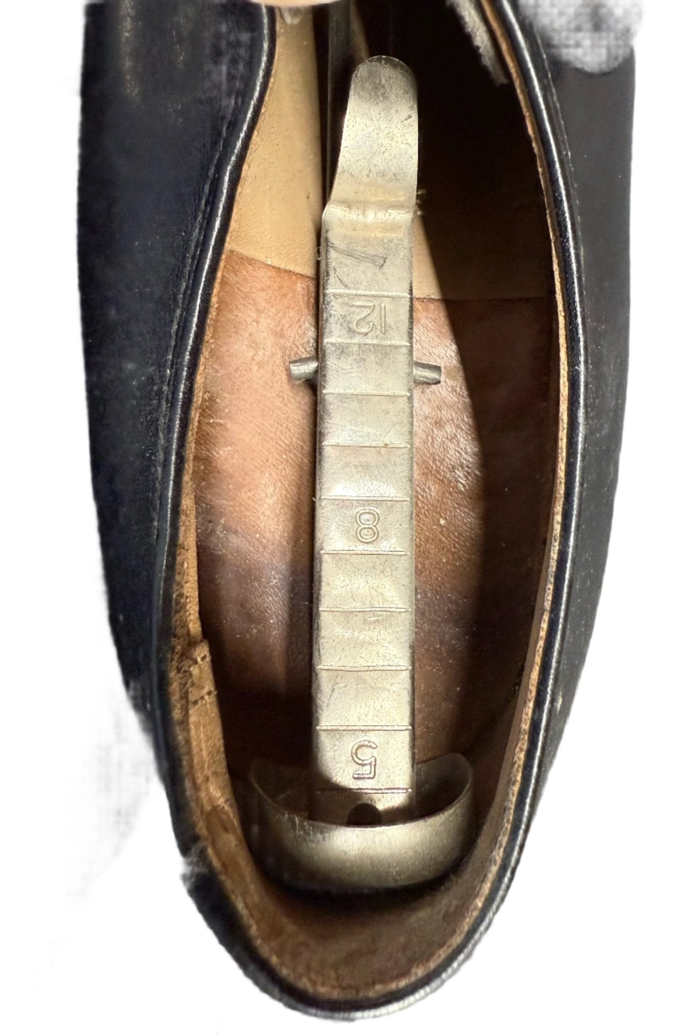 USAF Vintage Black Dress Shoes w Stiffener Size 10 1/2 A - Bateleur Militaria