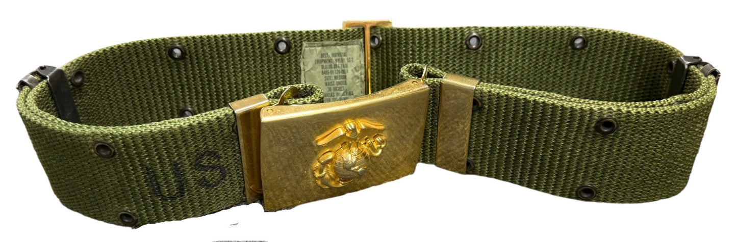 USMC Drill Instructor Belt & Buckle Medium - Bateleur Militaria
