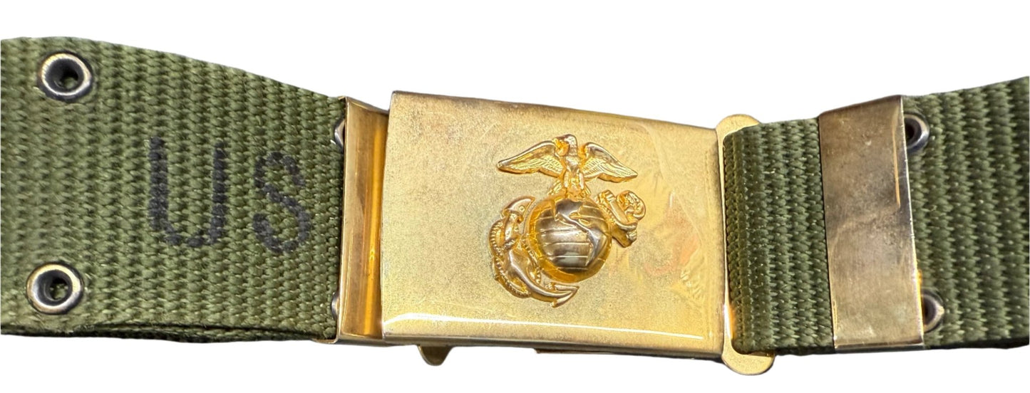 USMC Drill Instructor Belt & Buckle Medium - Bateleur Militaria