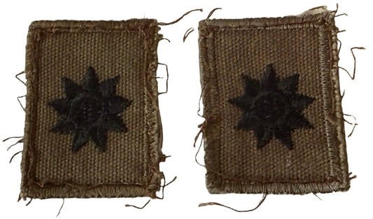South Africa (SANDF) Nutria Collar Rank 2nd Lieutenant Set of 2 - Bateleur Militaria