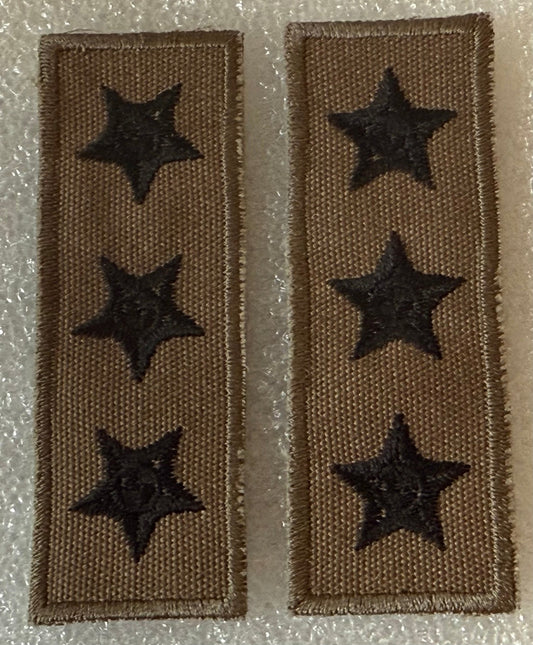 South Africa (SANDF) Nutria Collar Rank Captain Set of 2 - Bateleur Militaria