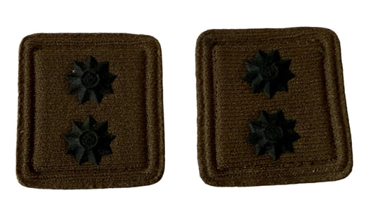 South Africa (SANDF) Nutria Collar Rank 1st Lieutenant Set of 2 - Bateleur Militaria