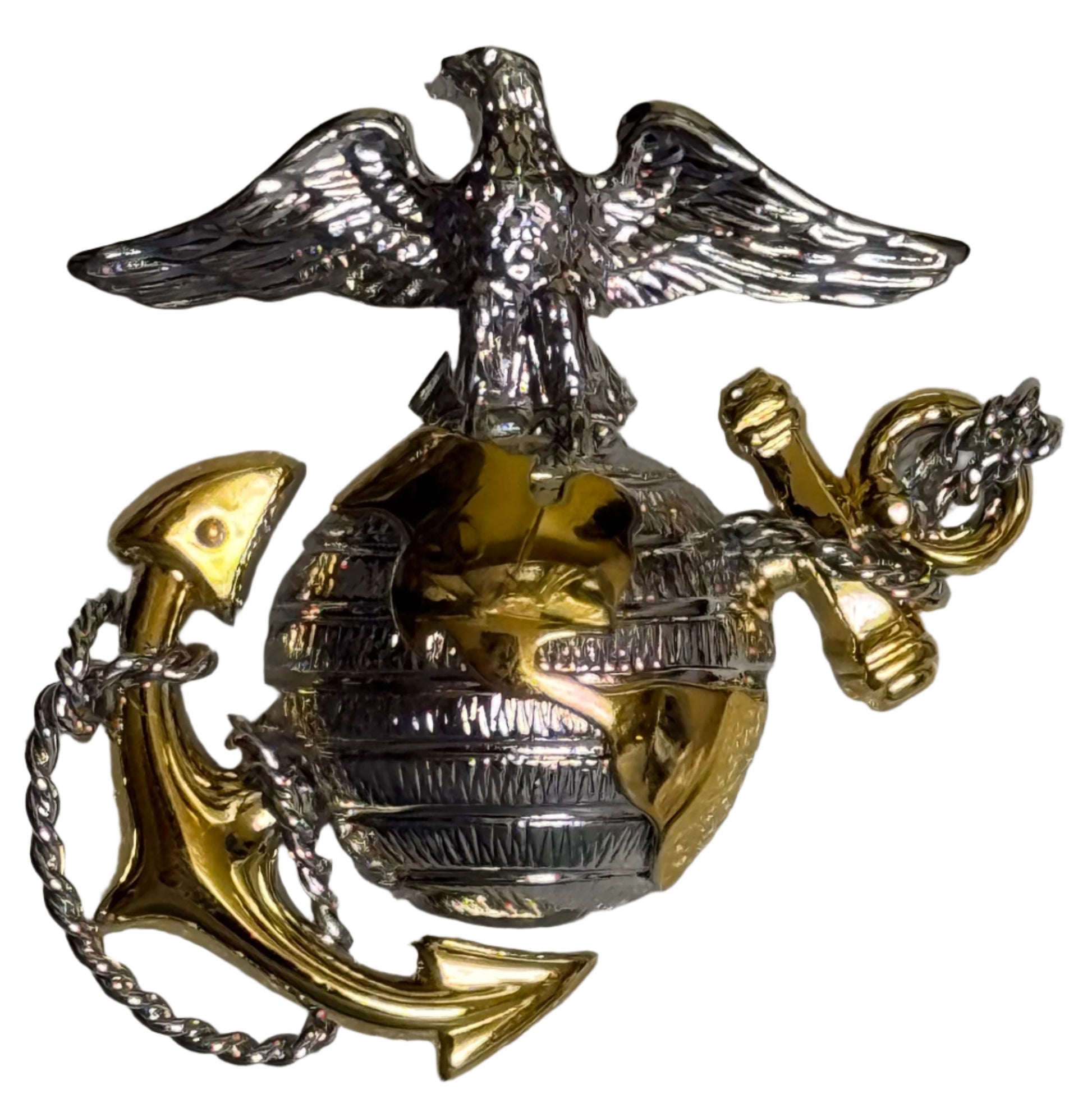 USMC P1960 Officer's Dress Uniform Cap EGA Hallmark V - 21 Vanguard - Bateleur Militaria