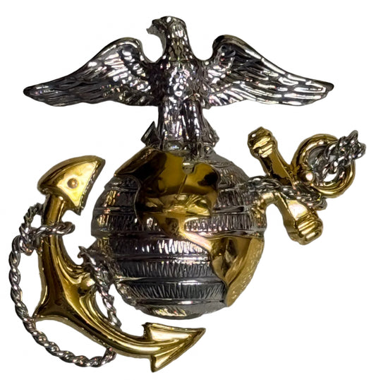 USMC P1960 Officer's Dress Uniform Cap EGA Hallmark V - 21 Vanguard - Bateleur Militaria
