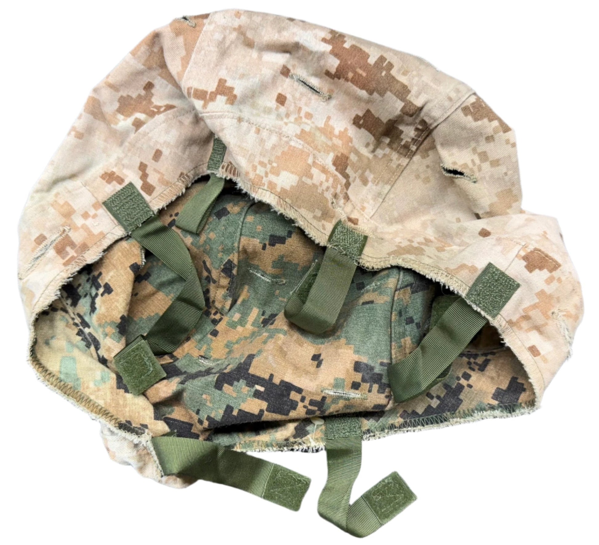 USMC Lightweight Helmet LWH w Reversible MARPAT Cover Size Medium - Bateleur Militaria