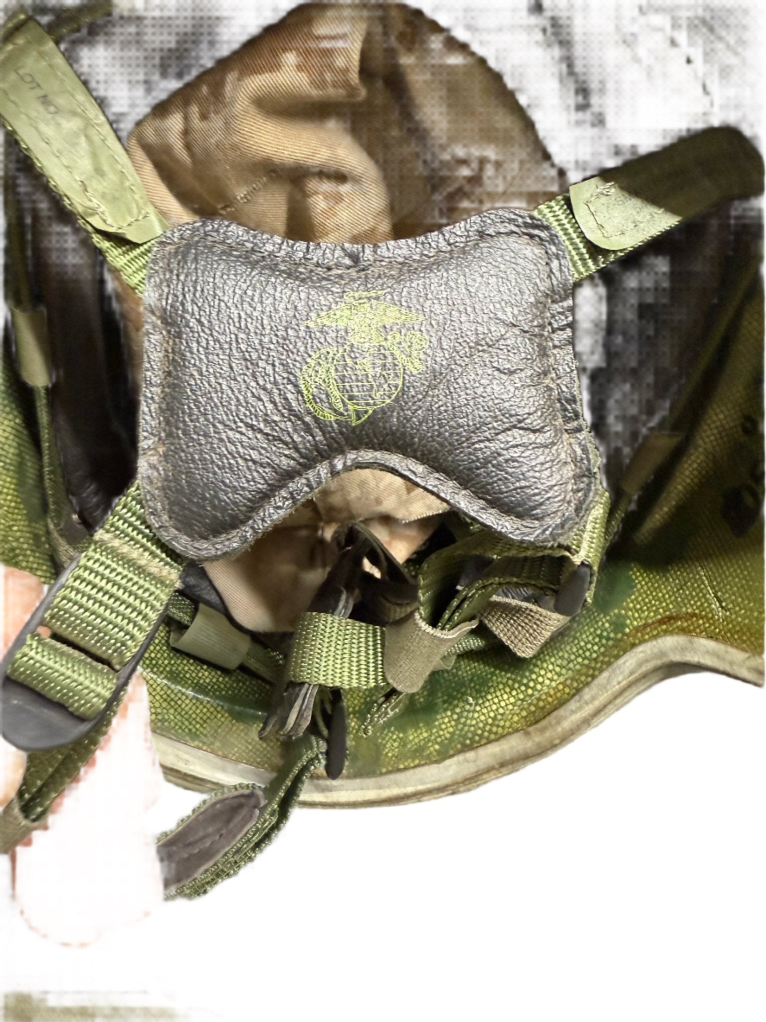 USMC Lightweight Helmet LWH w Reversible MARPAT Cover Size Medium - Bateleur Militaria