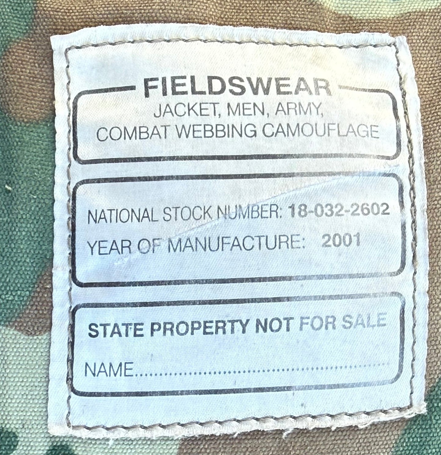 South Africa (SANDF) S2000 Camo African Warrior Battle Jacket - Bateleur Militaria