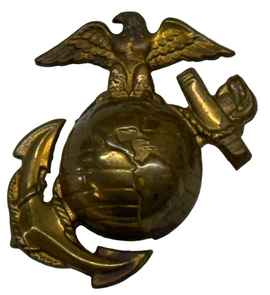 USMC P1937 Enlisted Dress Uniform Cap EGA Gilt - Bateleur Militaria
