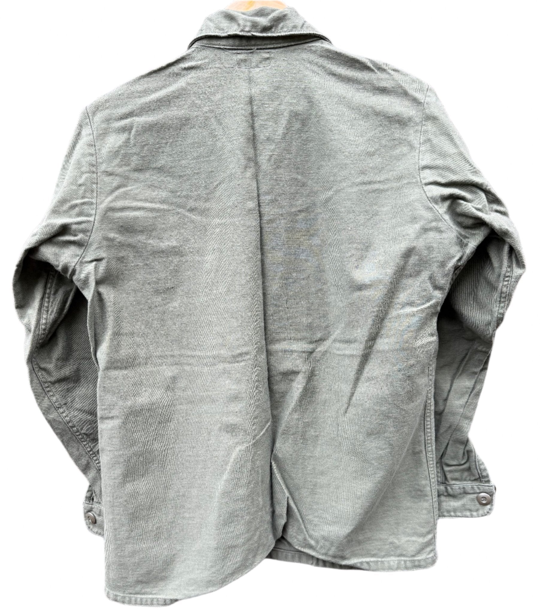 US Army P64 Utility Shirt Sateen OG107 Vietnam Named & Dated 1974 M - Bateleur Militaria