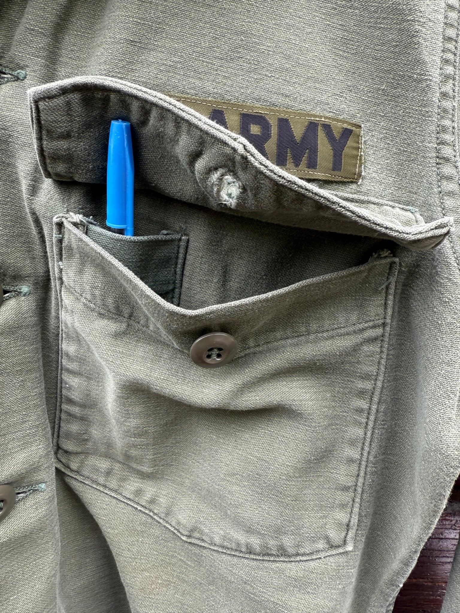 US Army P64 Utility Shirt Sateen OG107 Vietnam 420th Engineer Bde Named & Dated 1969 M - Bateleur Militaria