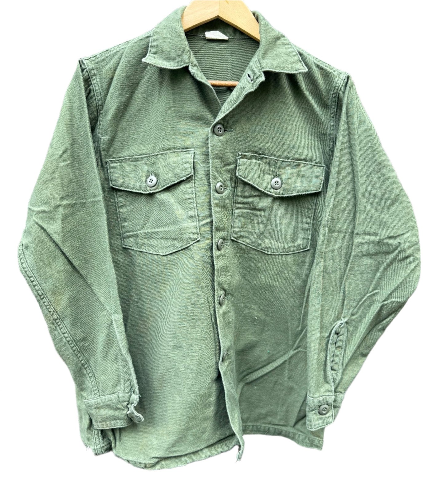 US Army P64 Utility Shirt Sateen OG107 Vietnam Dated 1968 M