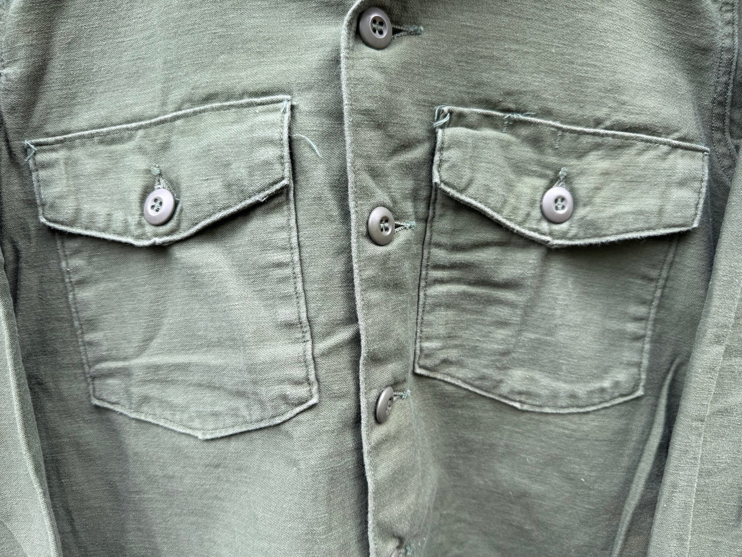 US Army P64 Utility Shirt Sateen OG107 Vietnam Dated 1968 M