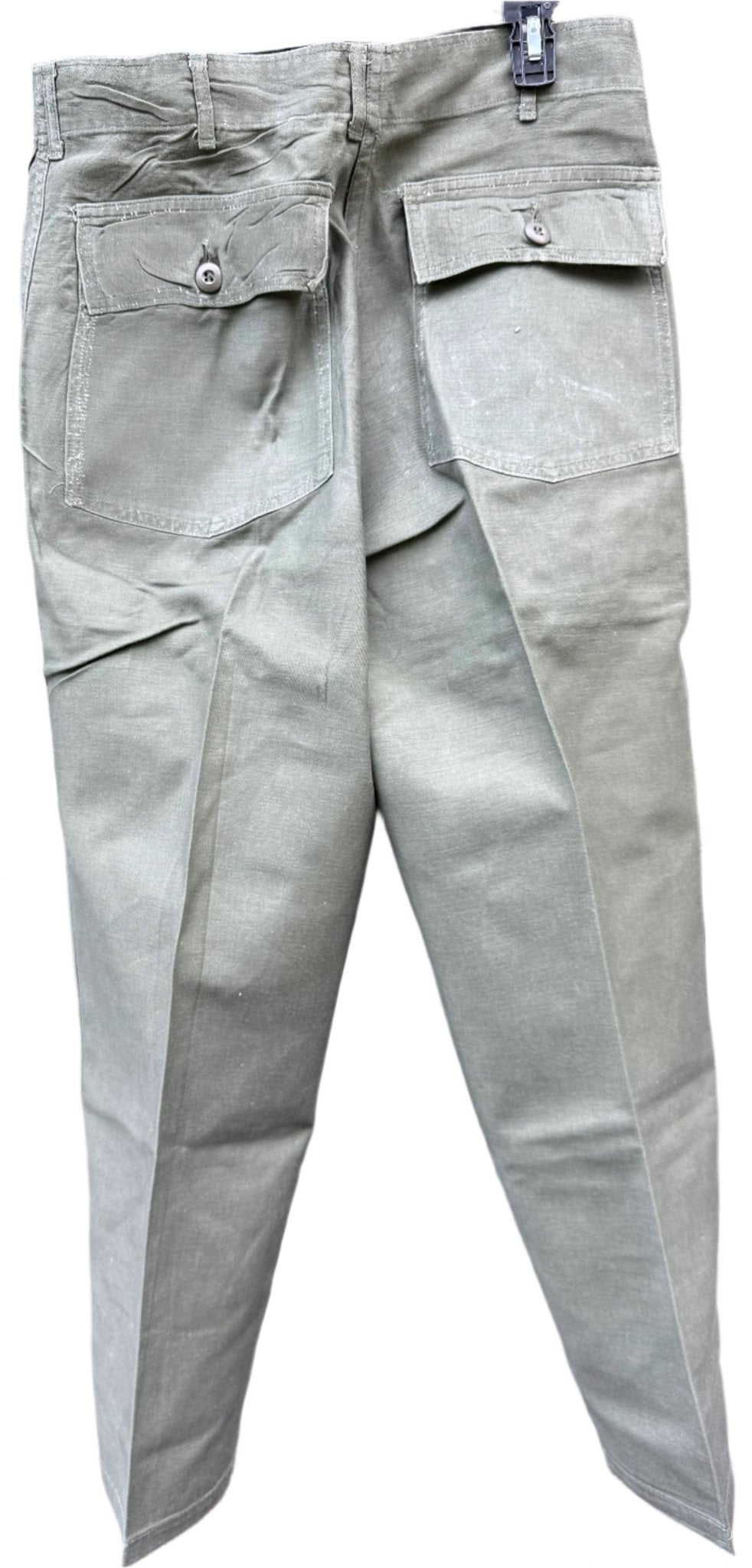 US Army Utility Trousers Sateen OG107 Vietnam Dated 1973 Size 34x31 Starched