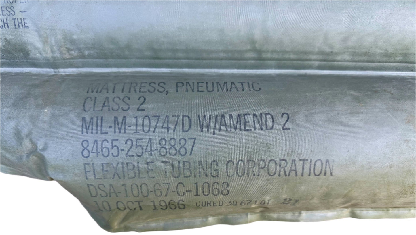 US Army Vietnam Pneumatic Mattress Class 2 Dated 1967