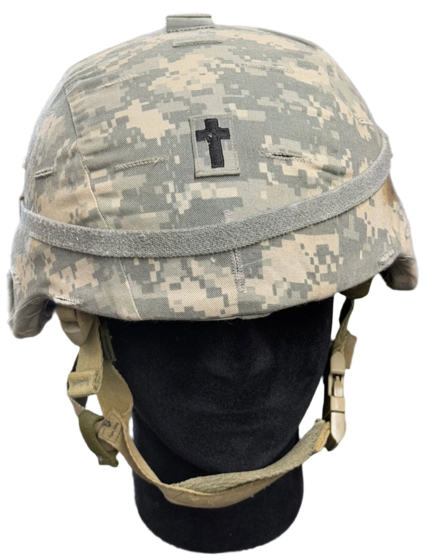 US Amy Warrior Helmet by SDS Style 2415 Size Large Named Chaplain - Bateleur Militaria