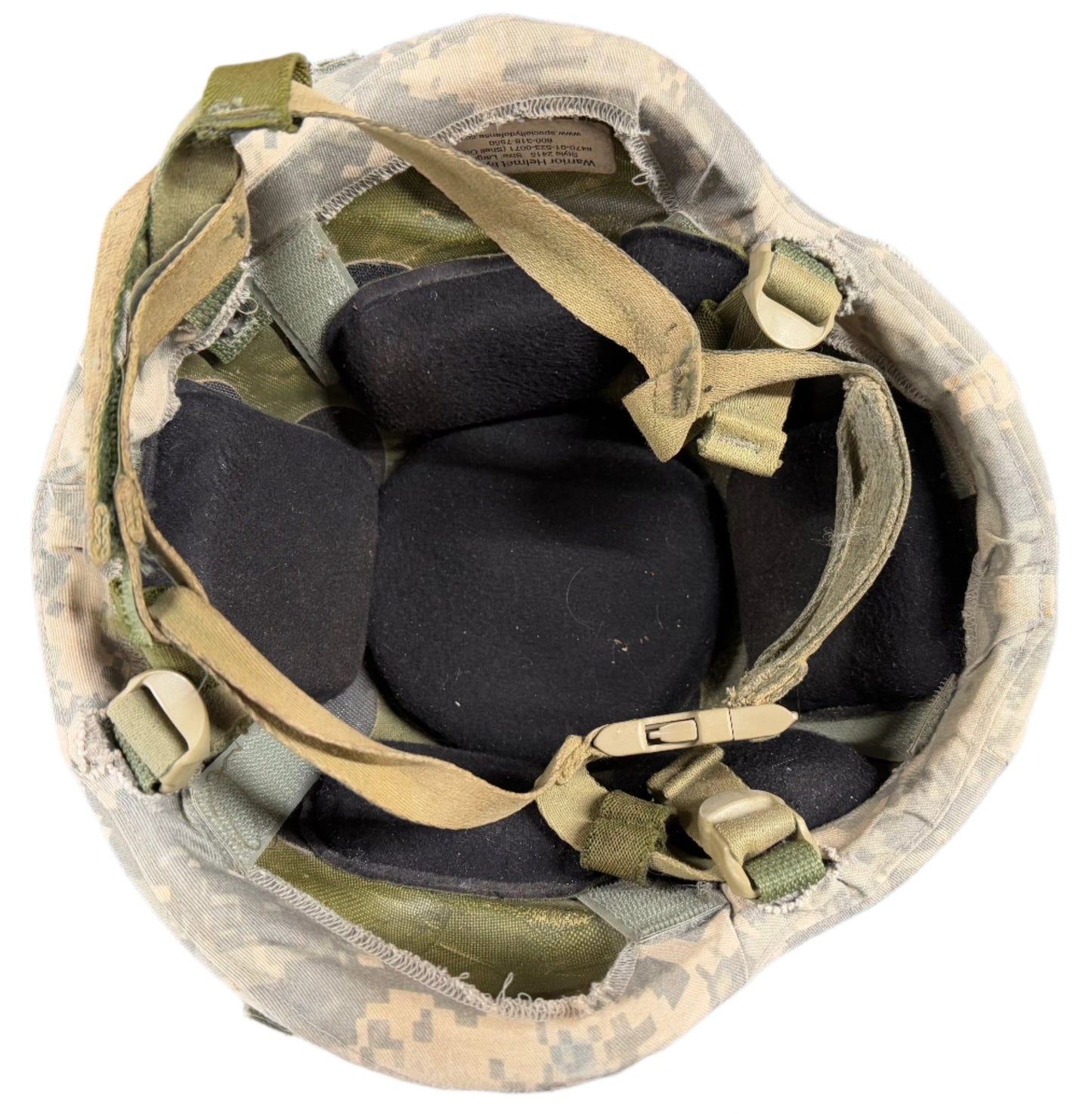 US Amy Warrior Helmet by SDS Style 2415 Size Large Named Chaplain - Bateleur Militaria