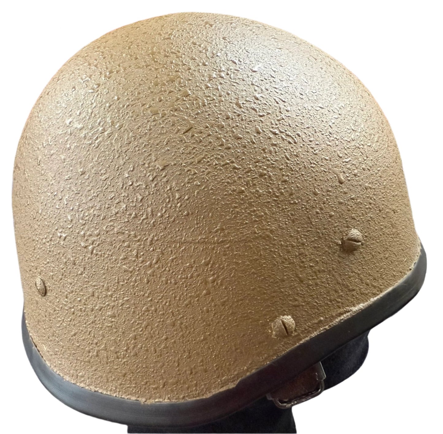 South Africa (SADF) M83 Paratroop Helmet w Peek Nutria Cover - Bateleur Militaria