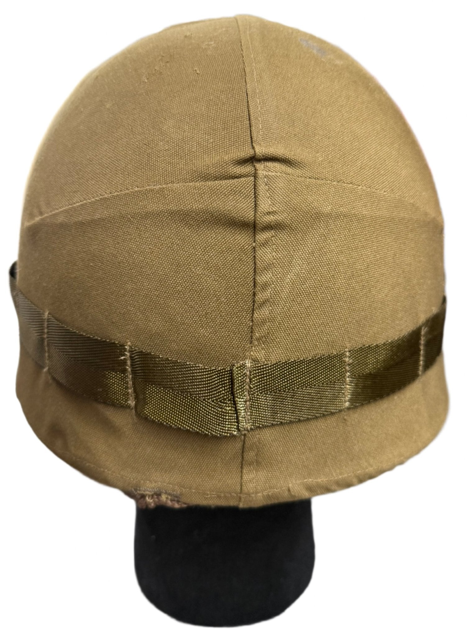 South Africa (SADF) M83 Paratroop Helmet w Peek Nutria Cover - Bateleur Militaria