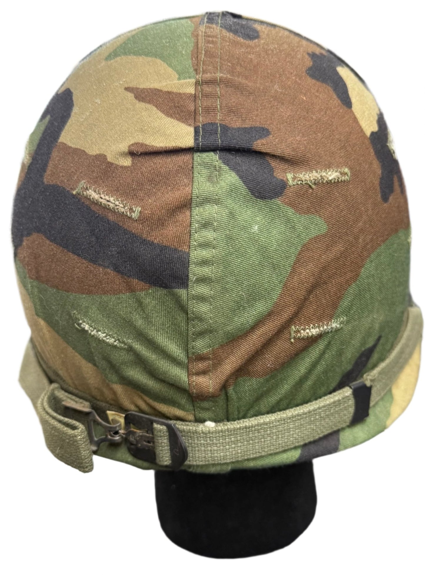 US Army M1 Airborne Helmet, Liner Cover & Cat Eyes Post Vietnam - Bateleur Militaria
